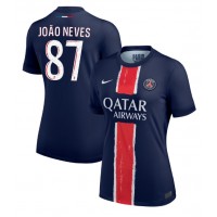 Camiseta Paris Saint-Germain Joao Neves #87 Primera Equipación Replica 2024-25 para mujer mangas cortas